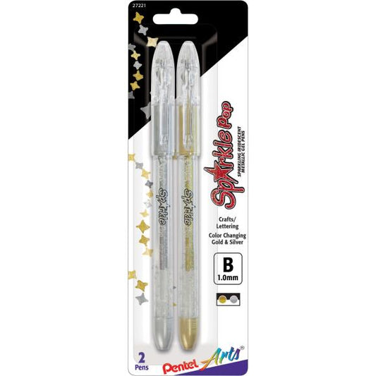 Sparkle Pop Gel Pens- Gold & Silver