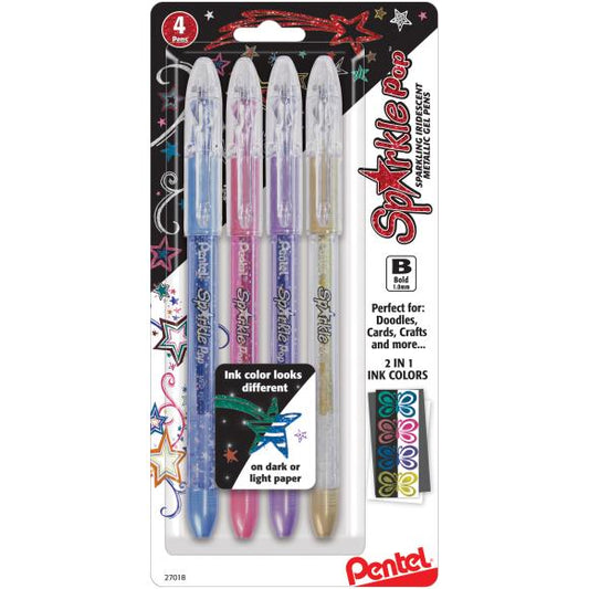 Sparkle Pop Gel Pen- 4pc