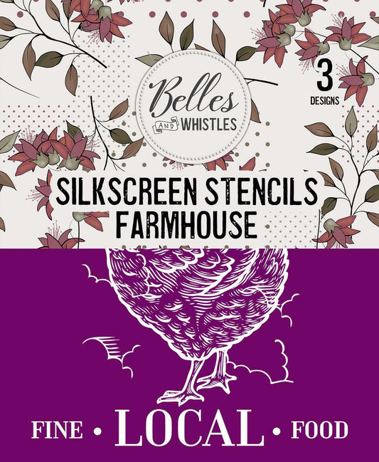 Farmhouse- Silkscreen Stencil
