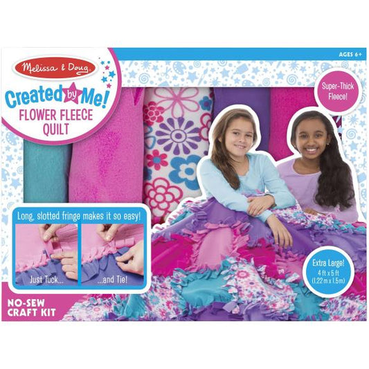 Created by Me- Flower Fleece Quilt