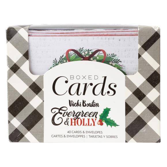 Evergreen & Holly Cards