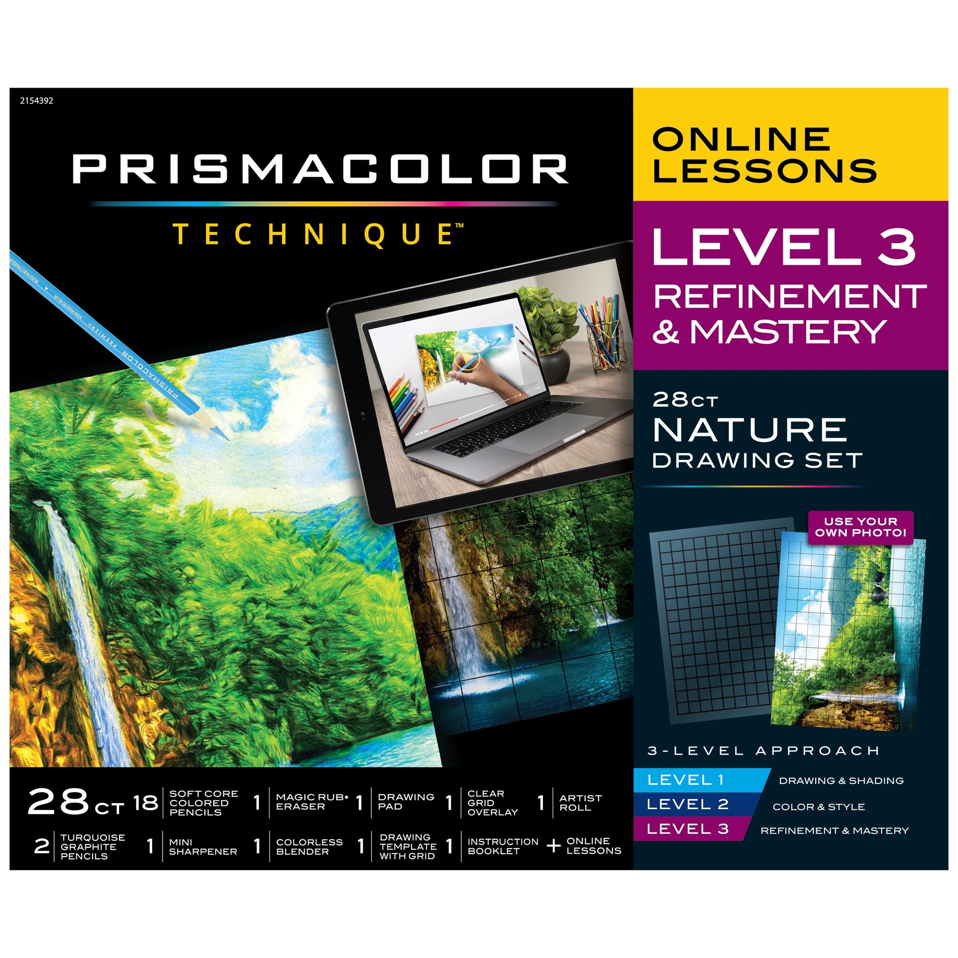 Prismacolor Technique Drawing Set, Level 2 Color & Style, 27-Piece Nature  Drawing Set 