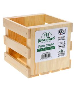 6x5.5 pine crate