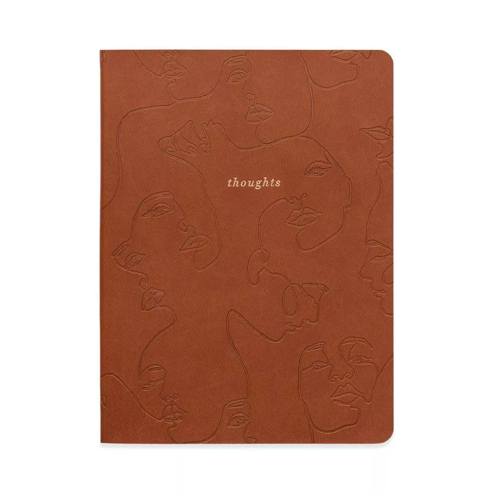 Vegan Leather Journal "Thoughts"