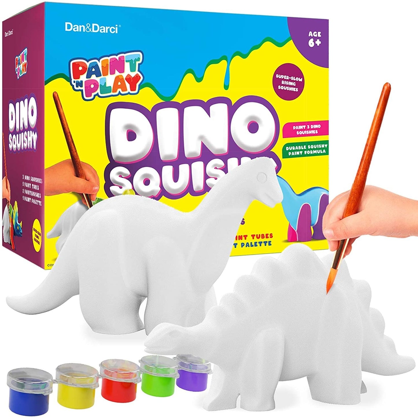 Paint and Play Dino Squishes