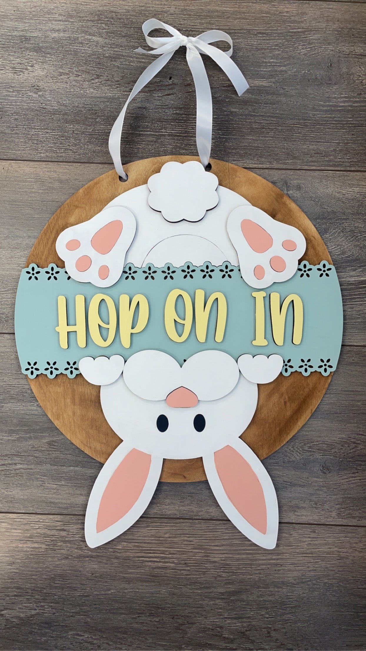 “Hop on in” Door Hanger Workshop