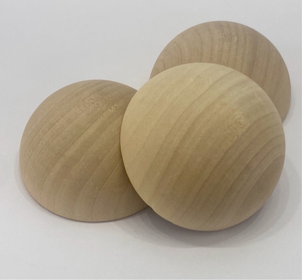 3” split wooden ball